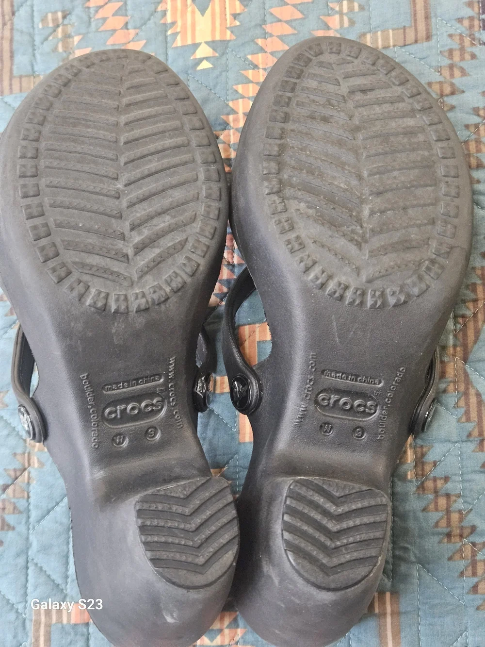 Crocs Womens Black Platform Clog Sandals‎